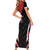 Custom Trinidad And Tobago Cricket Short Sleeve Bodycon Dress Go Red Force