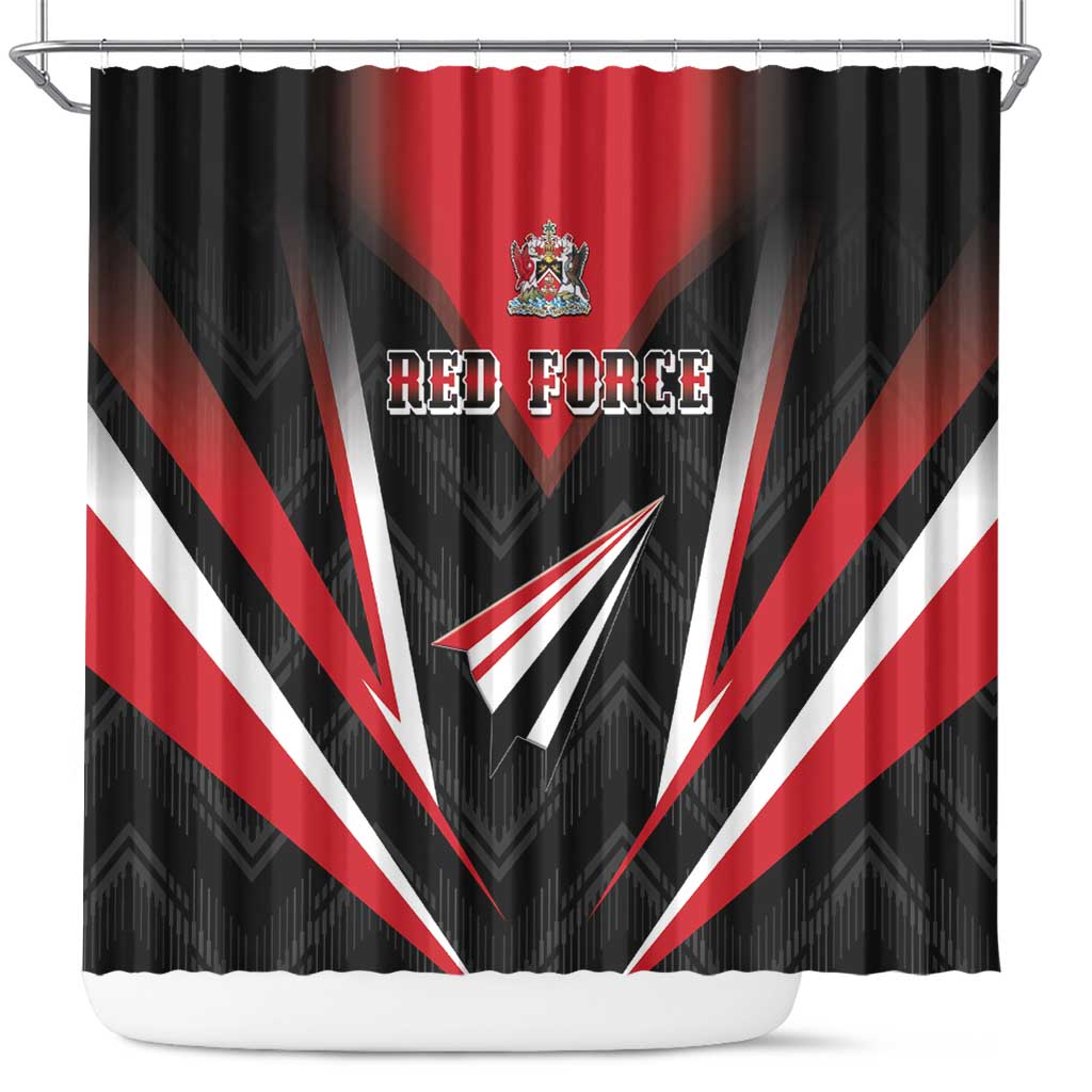 Trinidad And Tobago Cricket Shower Curtain Go Red Force