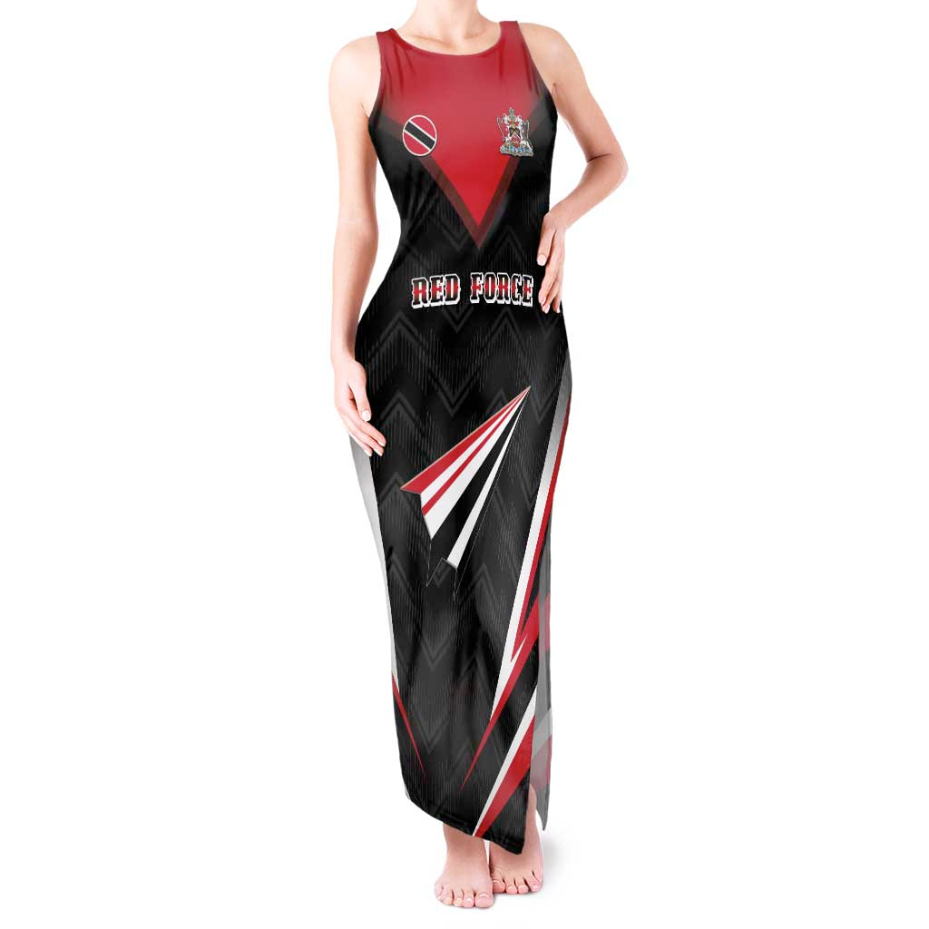 Custom Trinidad And Tobago Cricket Tank Maxi Dress Go Red Force