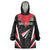 Custom Trinidad And Tobago Cricket Wearable Blanket Hoodie Go Red Force