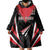 Custom Trinidad And Tobago Cricket Wearable Blanket Hoodie Go Red Force