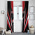 Trinidad And Tobago Cricket Window Curtain Go Red Force