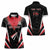 Custom Trinidad And Tobago Cricket Women Polo Shirt Go Red Force