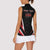 Custom Trinidad And Tobago Cricket Women Sleeveless Polo Shirt Go Red Force