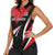 Custom Trinidad And Tobago Cricket Women Sleeveless Polo Shirt Go Red Force