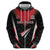 Custom Trinidad And Tobago Cricket Zip Hoodie Go Red Force