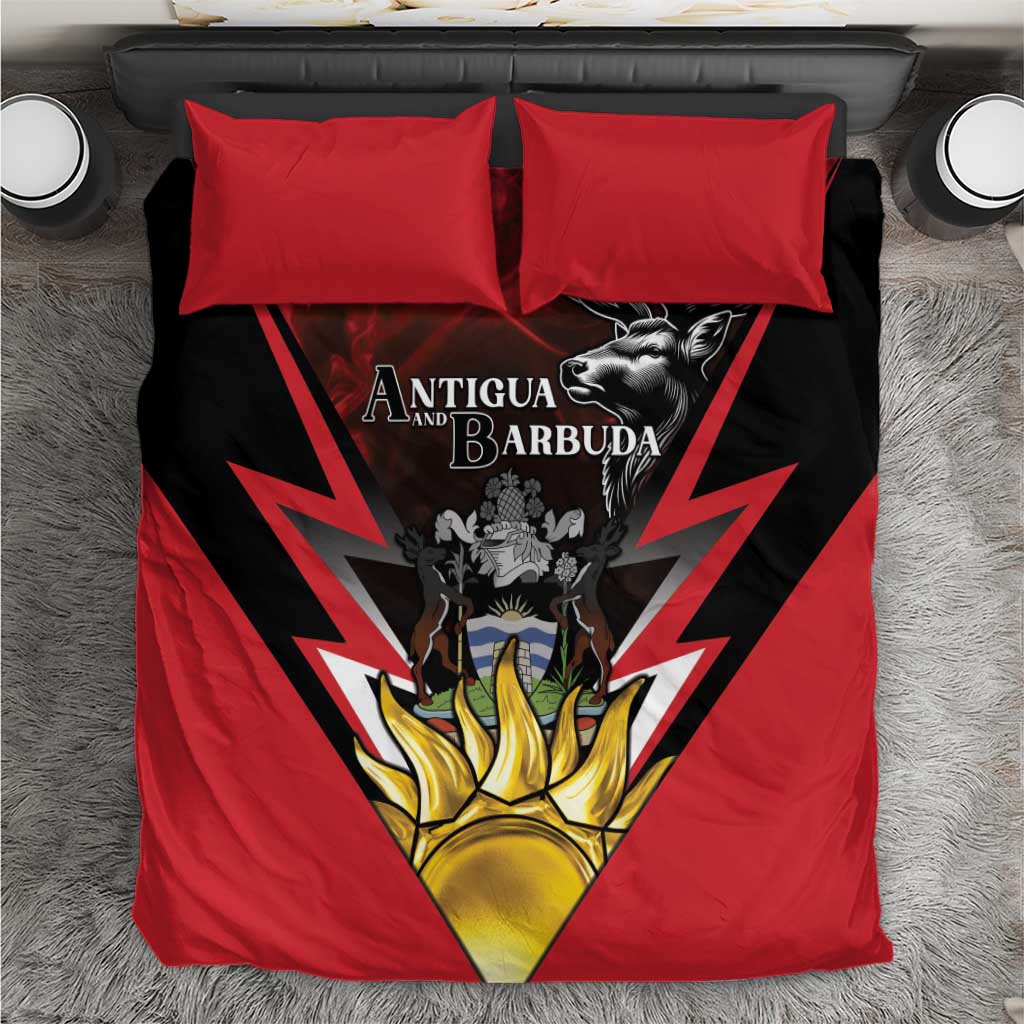 Antigua and Barbuda Bedding Set Coat Of Arms With Fallow Deer