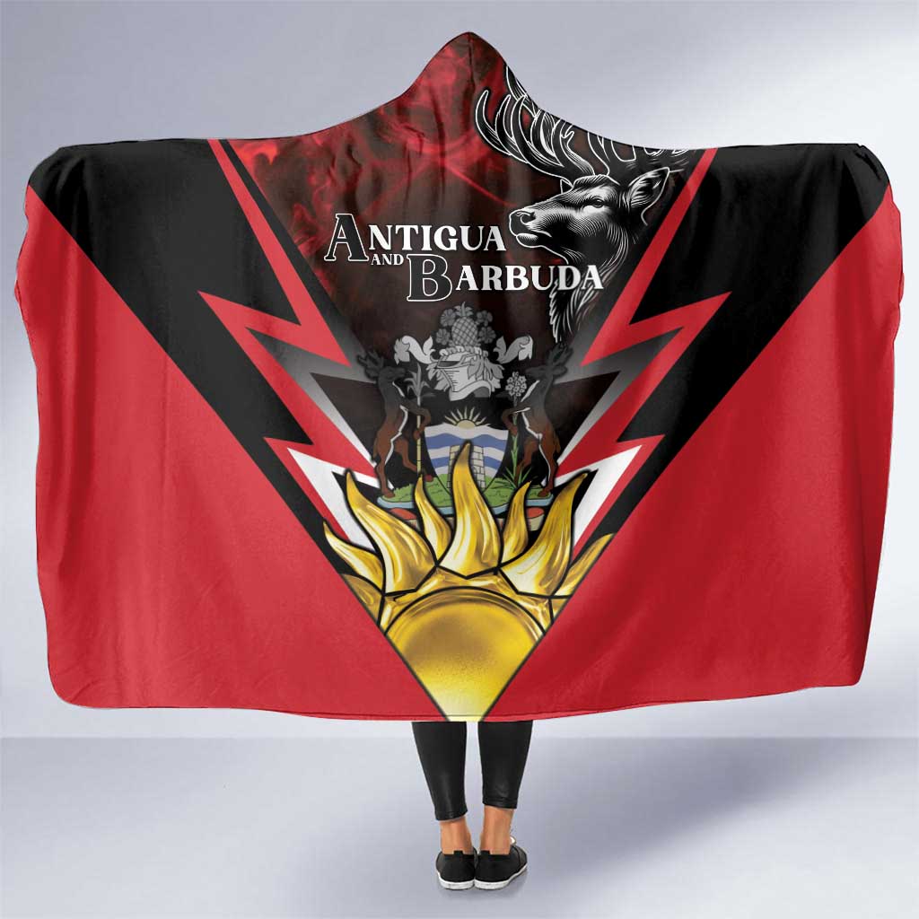 Antigua and Barbuda Hooded Blanket Coat Of Arms With Fallow Deer