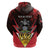 Personalized Antigua and Barbuda Zip Hoodie Coat Of Arms With Fallow Deer