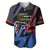 Custom Antigua and Barbuda Cricket Baseball Jersey Sporty Style