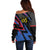 Custom Antigua and Barbuda Cricket Off Shoulder Sweater Sporty Style