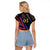 Custom Antigua and Barbuda Cricket Raglan Cropped T Shirt Sporty Style