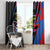 Antigua and Barbuda Cricket Window Curtain Sporty Style