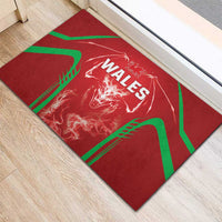 Wales Rugby Rubber Doormat Go Welsh Dragon Unique Style