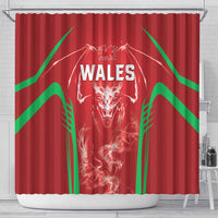 Wales Rugby Shower Curtain Go Welsh Dragon Unique Style