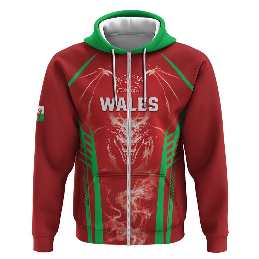 Wales Rugby Custom Zip Hoodie Go Welsh Dragon Unique Style