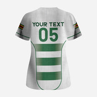 Custom Zimbabwe Sables Rugby Scrub Top Sporty Style