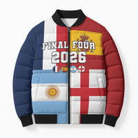 Custom World Football 2026 Final Four Bomber Puffer Jacket One Field One Dream