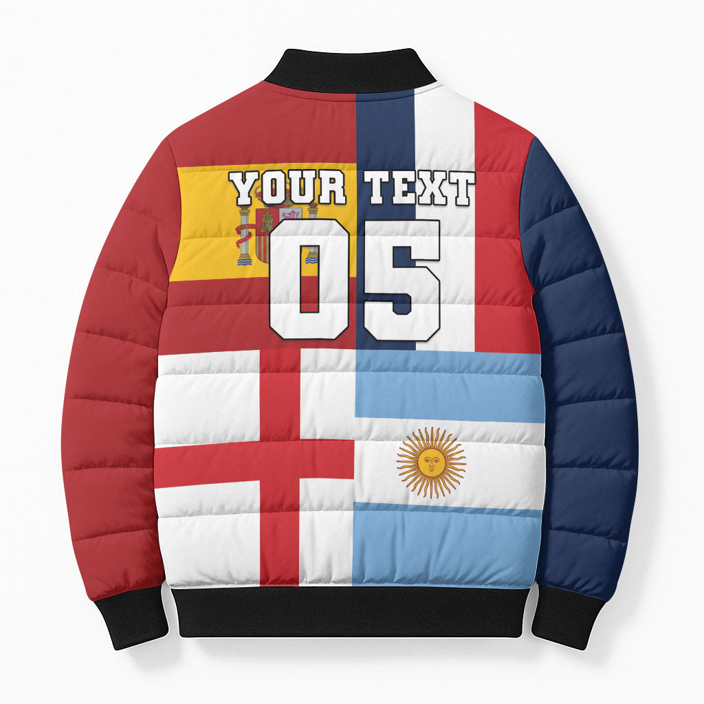 Custom World Football 2026 Final Four Bomber Puffer Jacket One Field One Dream