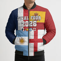 Custom World Football 2026 Final Four Bomber Puffer Jacket One Field One Dream