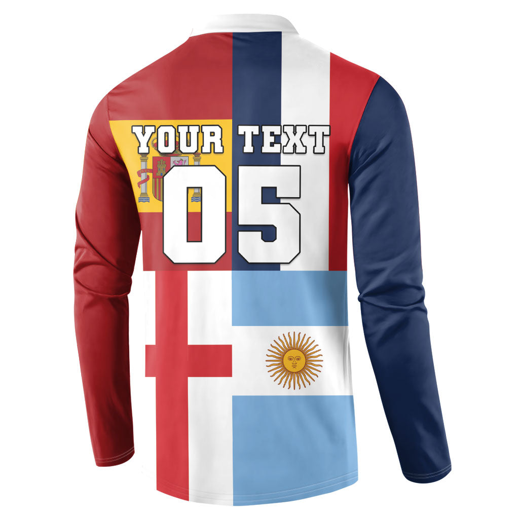 Custom World Football 2026 Final Four Button Sweatshirt One Field One Dream