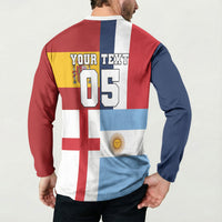 Custom World Football 2026 Final Four Button Sweatshirt One Field One Dream
