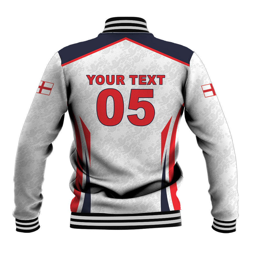 Custom World Football 2026 England Baseball Jacket Come On England