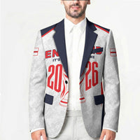 Custom World Football 2026 England Blazer Come On England