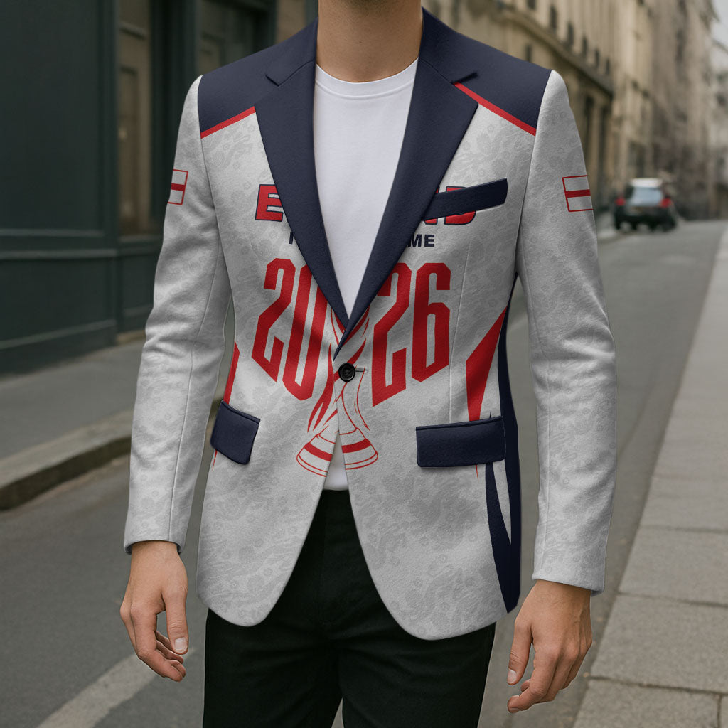 Custom World Football 2026 England Blazer Come On England