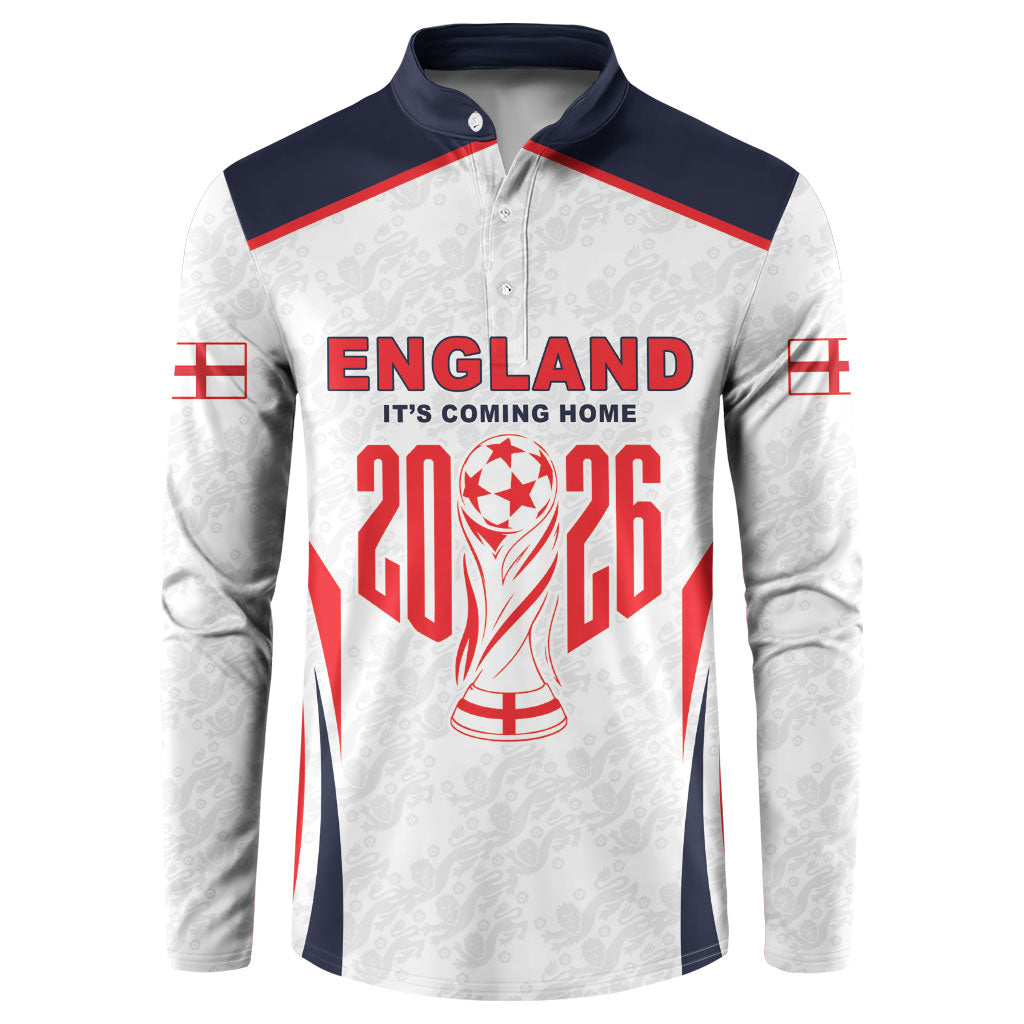 Custom World Football 2026 England Button Sweatshirt Come On England