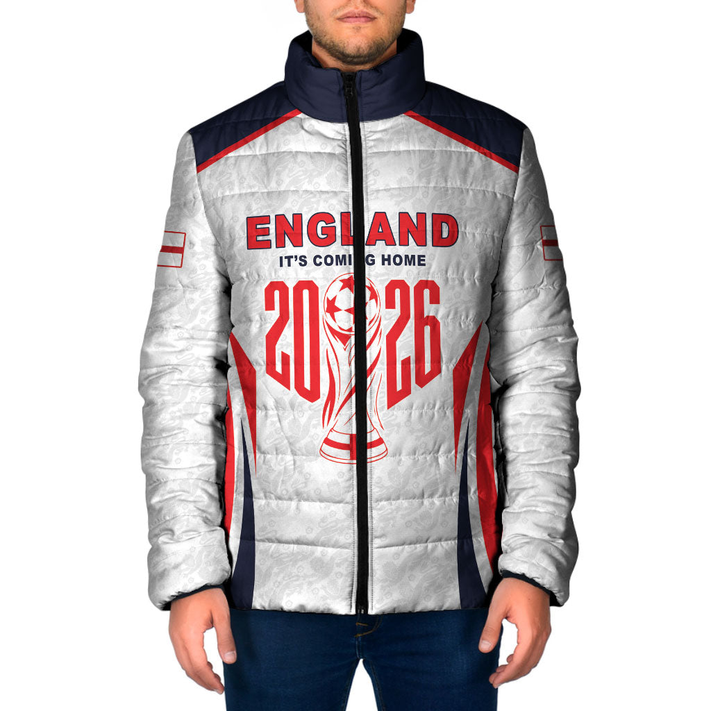 Custom World Football 2026 England Padded Jacket Come On England