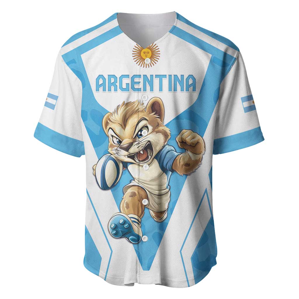 Custom Argentina Rugby 2024 Baseball Jersey Go Los Pumas Leopard Pattern LT05 - Wonder Print Shop