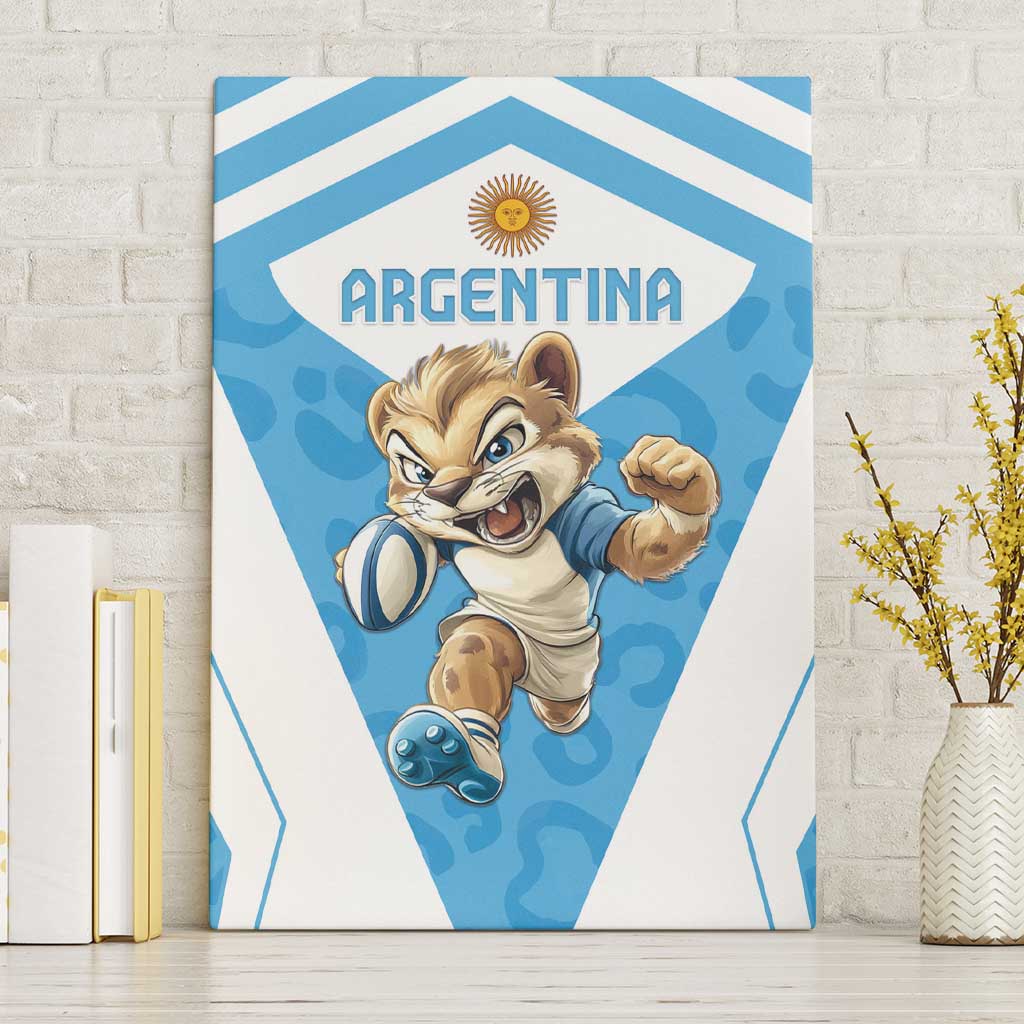 Argentina Rugby 2024 Canvas Wall Art Go Los Pumas Leopard Pattern LT05 - Wonder Print Shop