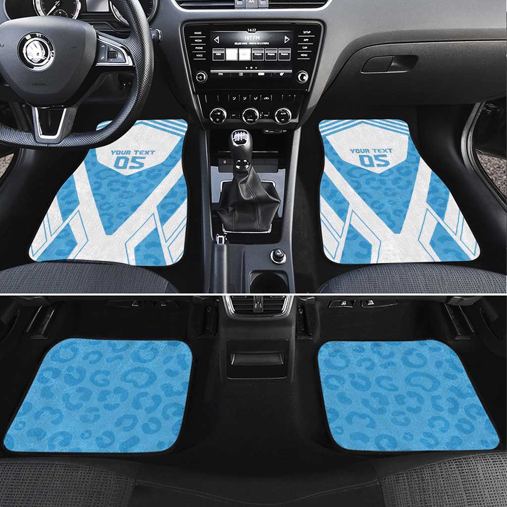 Argentina Rugby 2024 Car Mats Go Los Pumas Leopard Pattern LT05 - Wonder Print Shop