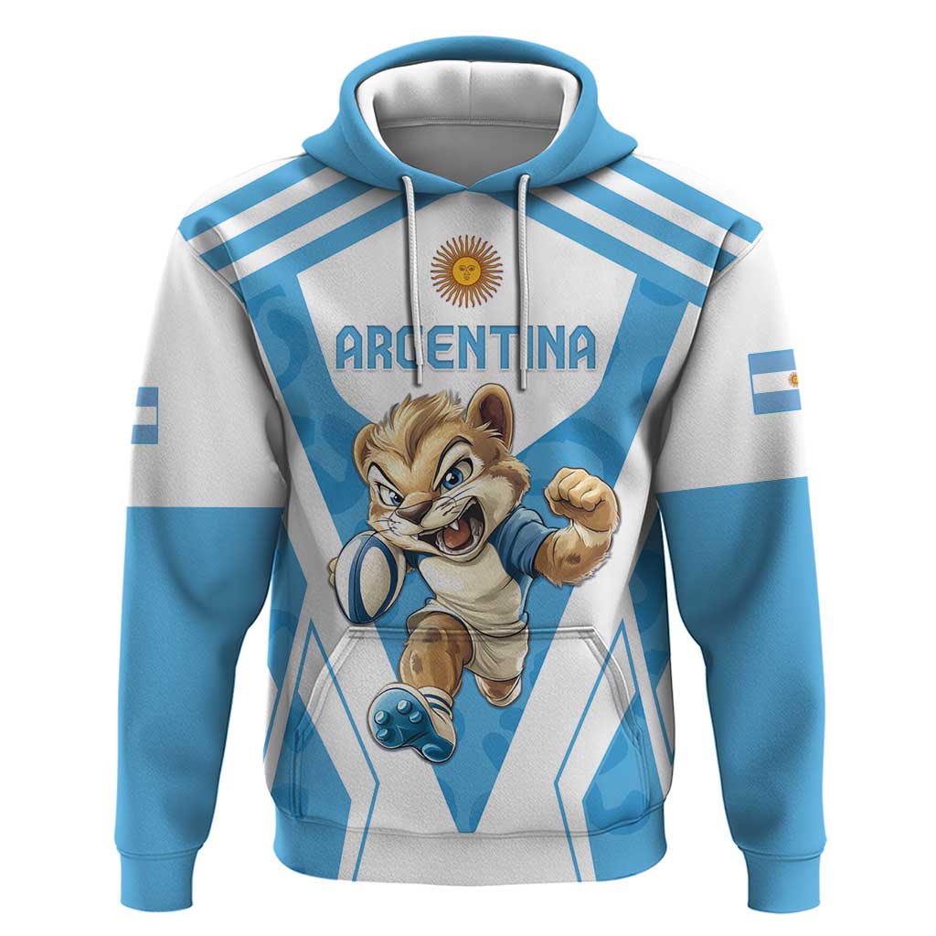 Custom Argentina Rugby 2024 Hoodie Go Los Pumas Leopard Pattern LT05 - Wonder Print Shop