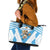 Argentina Rugby 2024 Leather Tote Bag Go Los Pumas Leopard Pattern