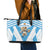 Argentina Rugby 2024 Leather Tote Bag Go Los Pumas Leopard Pattern