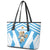 Argentina Rugby 2024 Leather Tote Bag Go Los Pumas Leopard Pattern