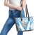 Argentina Rugby 2024 Leather Tote Bag Go Los Pumas Leopard Pattern