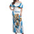 Custom Argentina Rugby 2024 Off Shoulder Maxi Dress Go Los Pumas Leopard Pattern LT05 - Wonder Print Shop