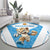 Argentina Rugby 2024 Round Carpet Go Los Pumas Leopard Pattern