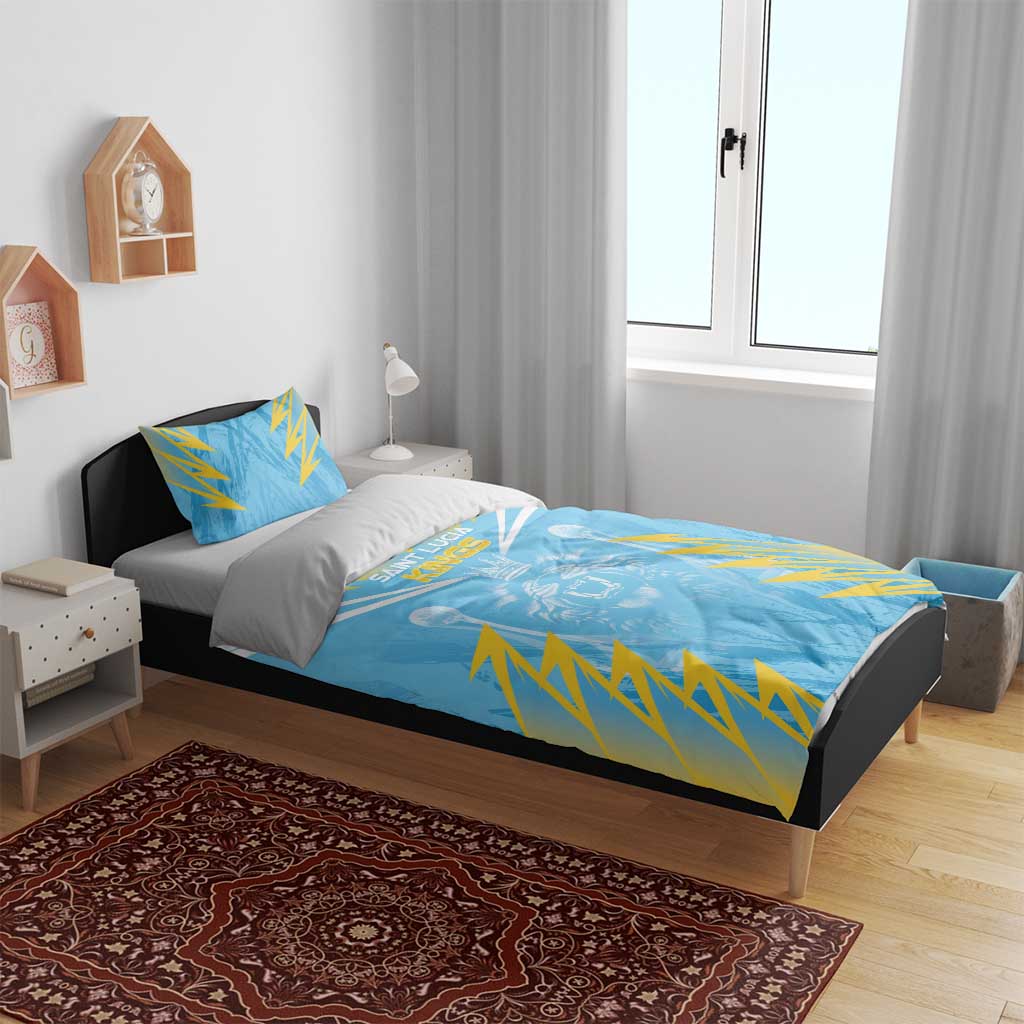Kings Saint Lucia Cricket Bedding Set Rise To Victory - Wonder Print Shop