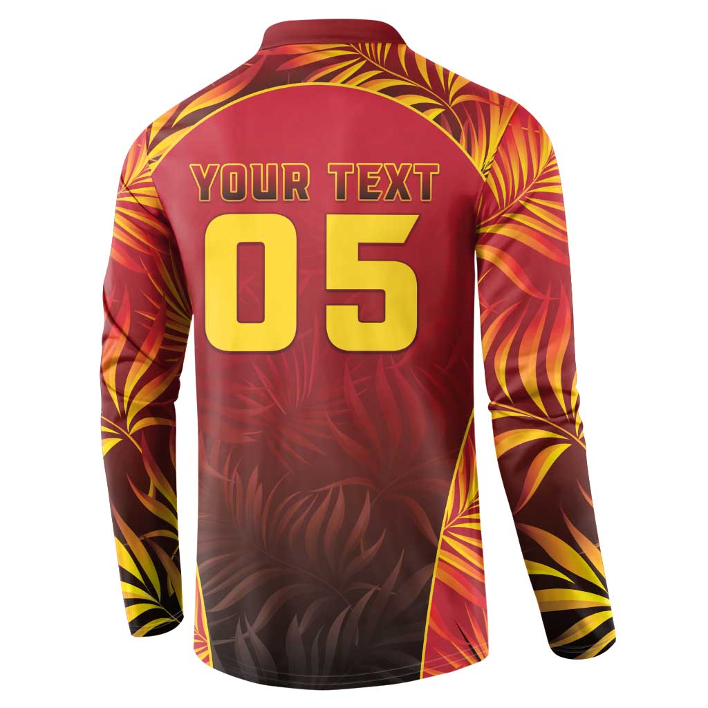 Custom Trinbago Cricket Knight Riders Button Sweatshirt Go Champs - Wonder Print Shop