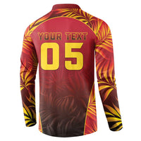 Custom Trinbago Cricket Knight Riders Button Sweatshirt Go Champs - Wonder Print Shop
