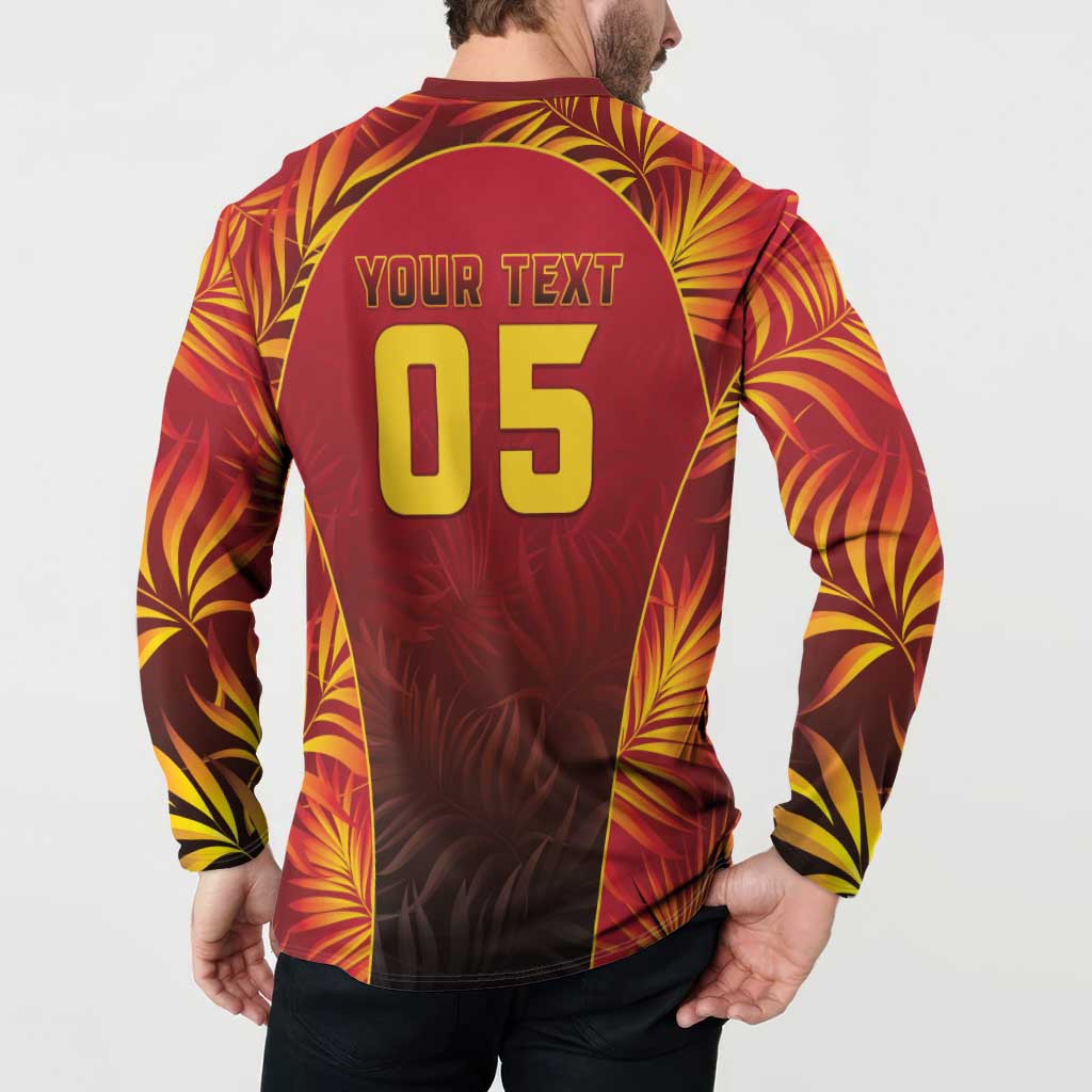 Custom Trinbago Cricket Knight Riders Button Sweatshirt Go Champs - Wonder Print Shop
