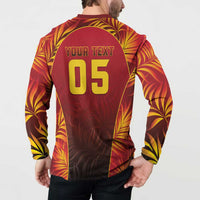 Custom Trinbago Cricket Knight Riders Button Sweatshirt Go Champs - Wonder Print Shop