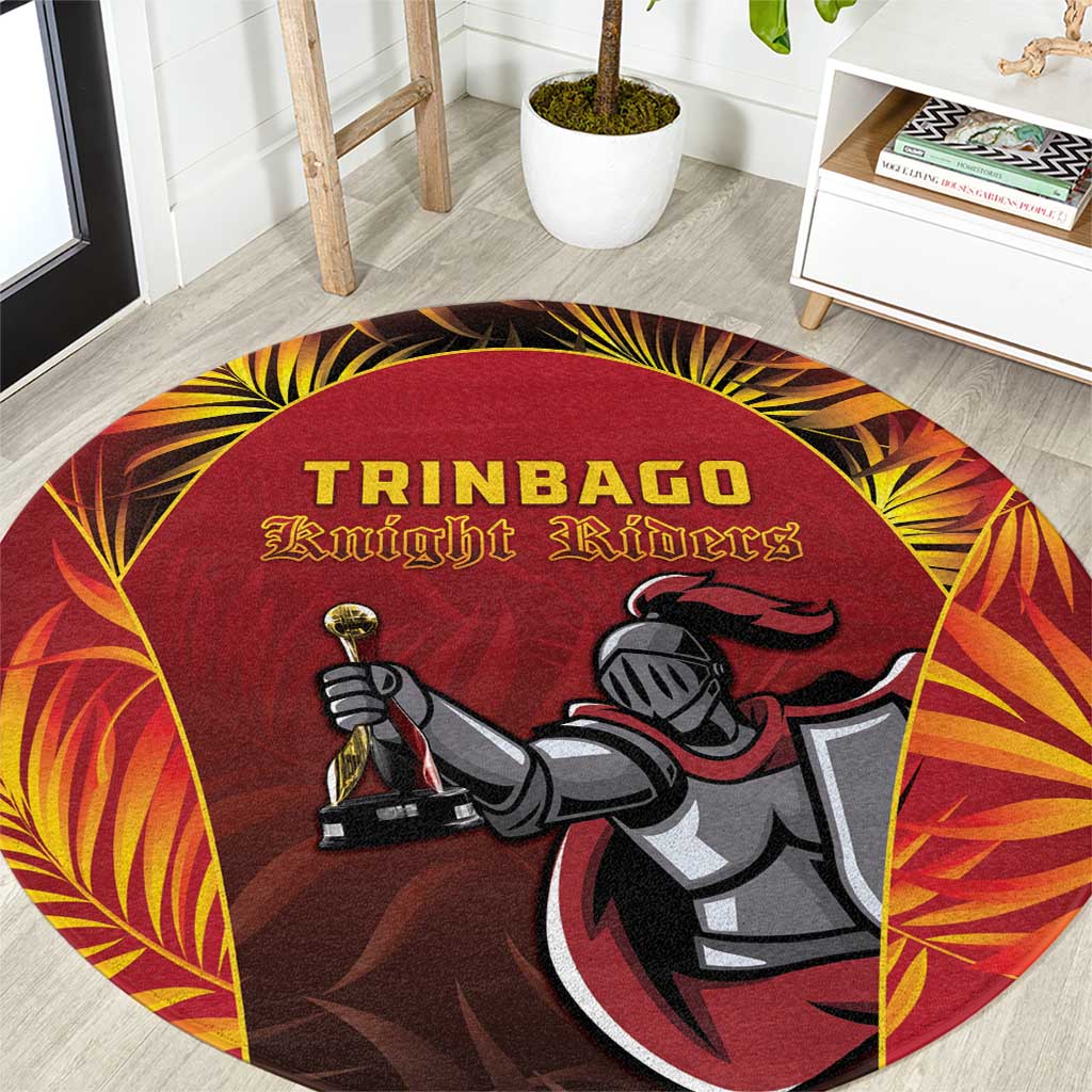Trinbago Cricket Knight Riders Round Carpet Go Champs - Wonder Print Shop
