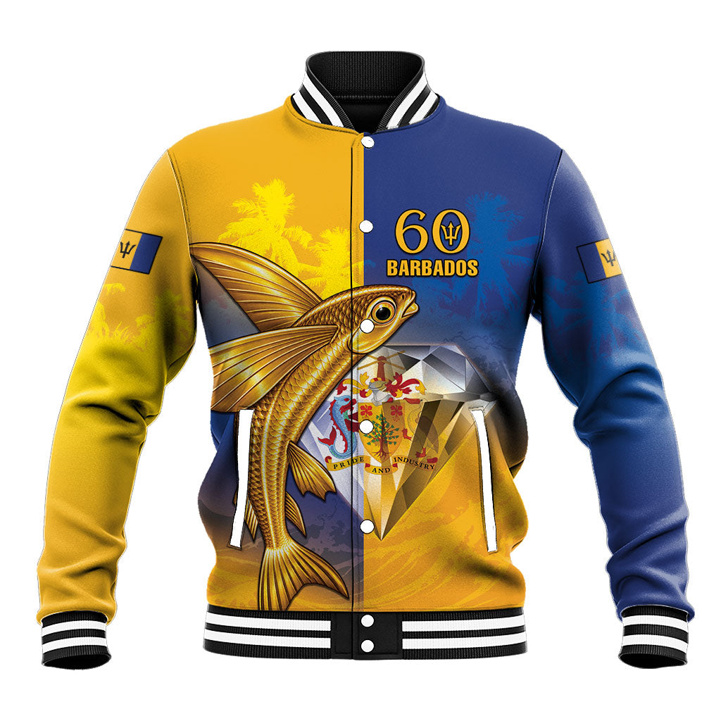 Barbados 60th Independence Diamond Jubilee Baseball Jacket
