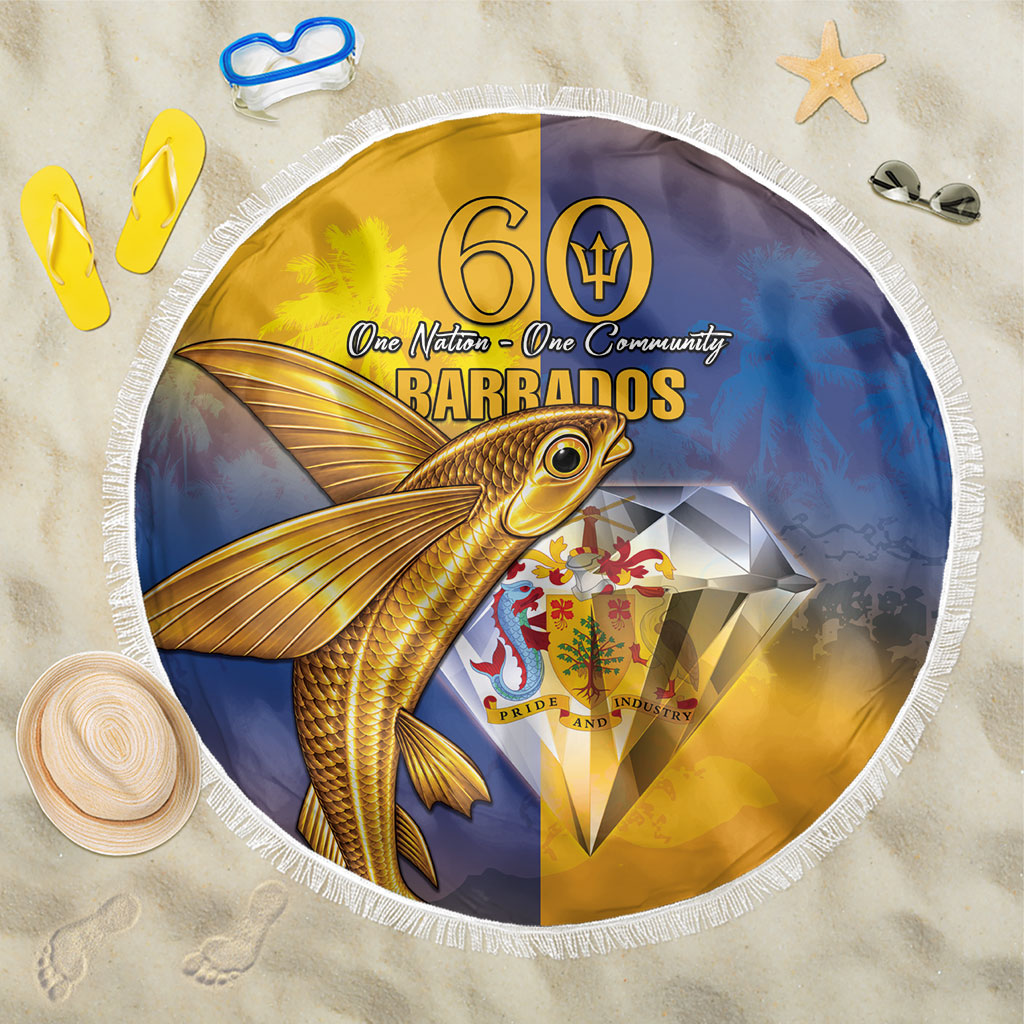 Barbados 60th Independence Diamond Jubilee Beach Blanket