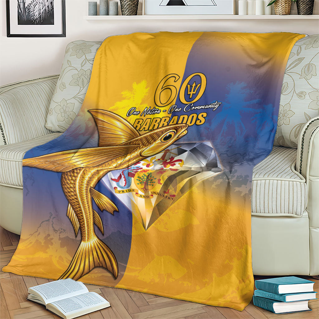 Barbados 60th Independence Diamond Jubilee Blanket